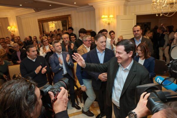 Alfonso Fernández Mañueco en un acto del Partido Popular en Salamanca