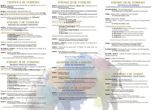 Celebración de la matanza en Guijuelo con actividades culturales y taurinas