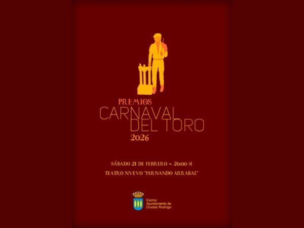 Cartel de los premios del Carnaval del Toro 2026 en Ciudad Rodrigo