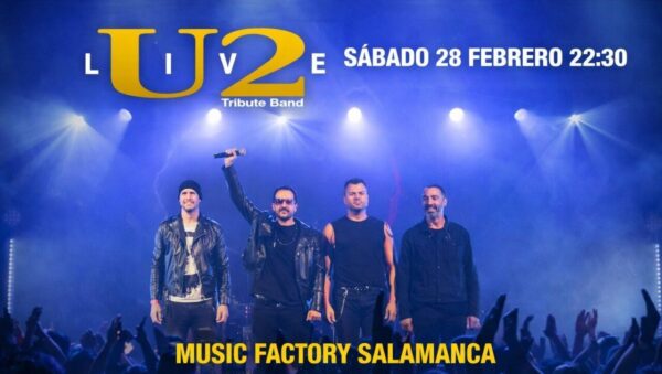 Banda tributo a U2 en concierto en Salamanca