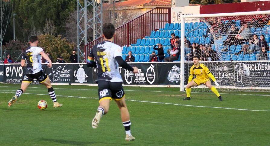 Jugadores del Unionistas CF durante un partido contra el Arenas