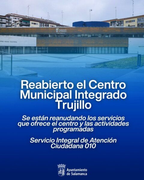 Exterior del Centro Municipal Integrado Trujillo en Salamanca