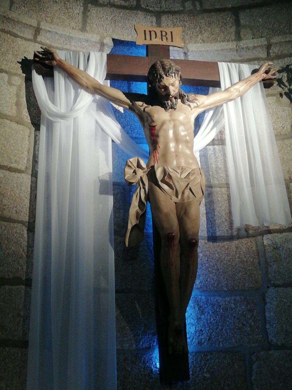 Cristo del Amparo en la iglesia de San Juan Bautista de Béjar