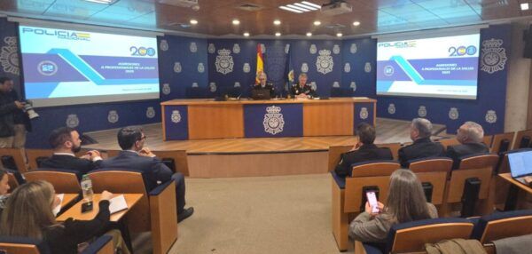 Rueda de prensa de la Policía Nacional sobre agresiones a sanitarios en 2025