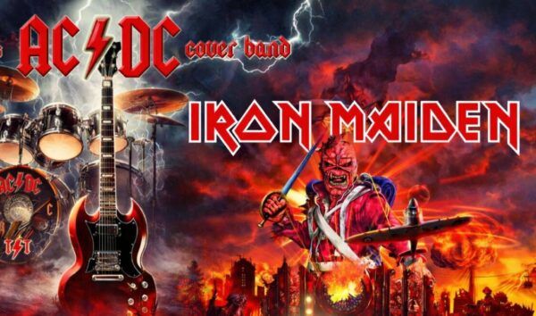 Cartel del evento AC/DC e Iron Maiden en Music Factory Salamanca