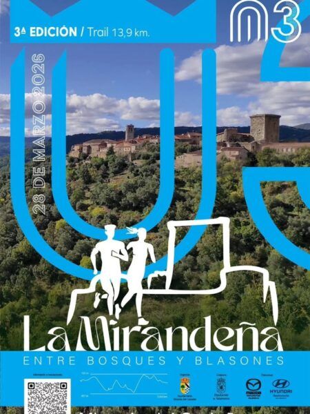 Cartel de la 3ª edición de La Mirandeña entre Bosques y Blasones