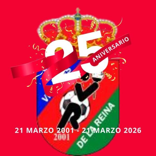 Logo del Club Deportivo Villares de la Reina con el texto 25 Aniversario