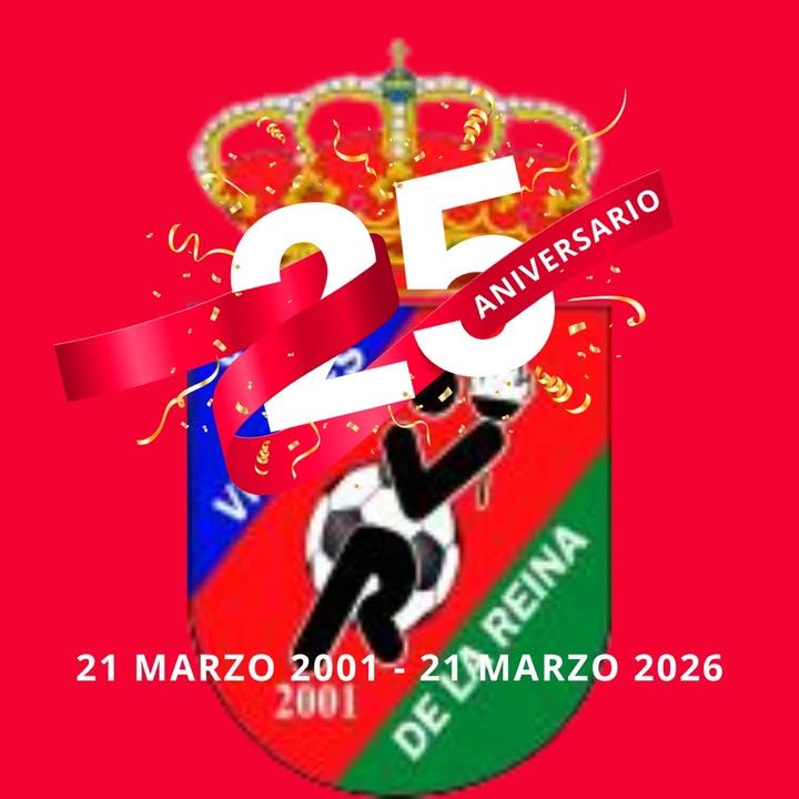 Logo del Club Deportivo Villares de la Reina con el texto 25 Aniversario