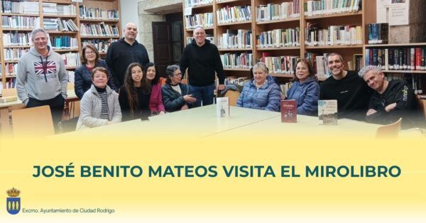 Encuentro literario en la biblioteca de Ciudad Rodrigo con José Benito Mateos