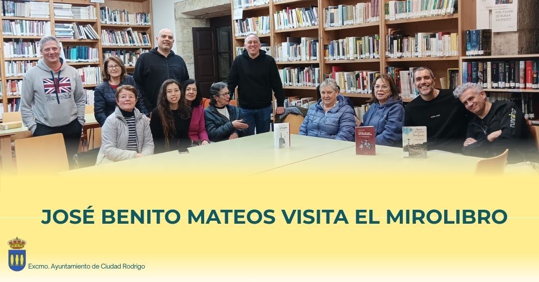 Encuentro literario en la biblioteca de Ciudad Rodrigo con José Benito Mateos