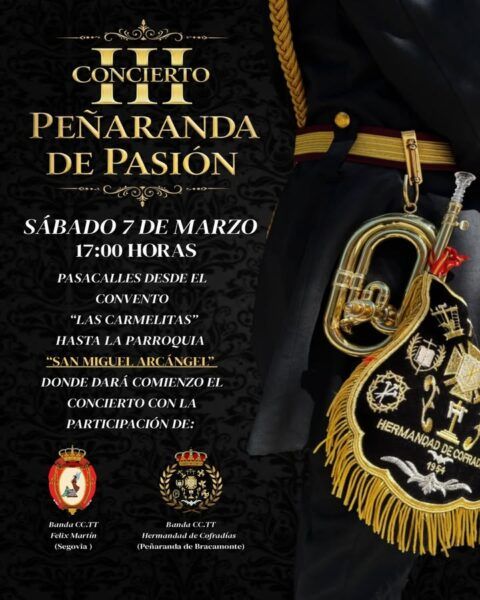 Cartel del Concierto de Pasión en Peñaranda de Bracamonte