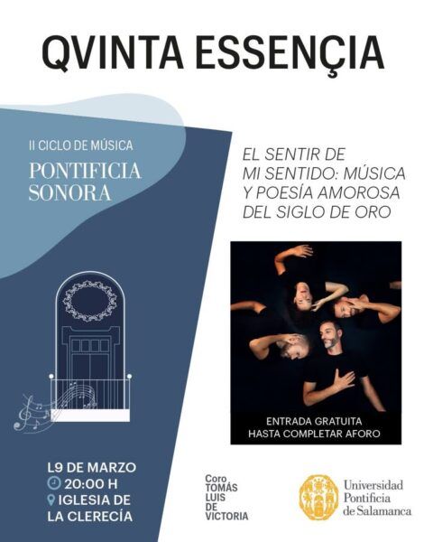 Cartel del concierto de Qvinta Essençia en La Clerecía