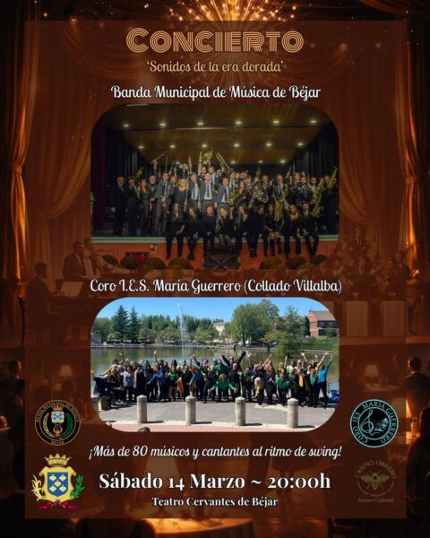 Concierto de la Banda Municipal de Música de Béjar y el Coro I.E.S. María Guerrero