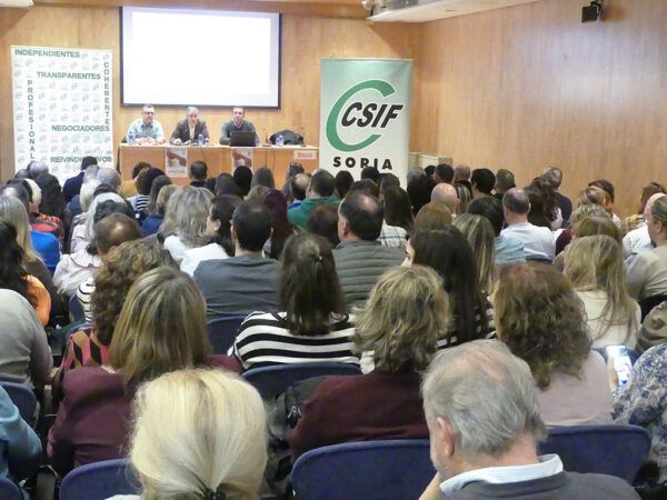Reunión del CSIF en Soria con numerosos asistentes
