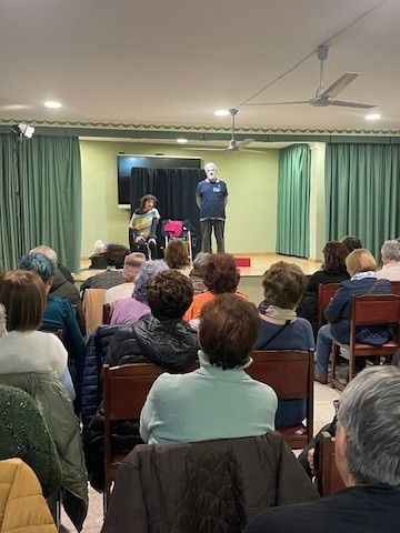 Representación teatral en la Fuente de San Esteban para el Día Internacional de la Mujer