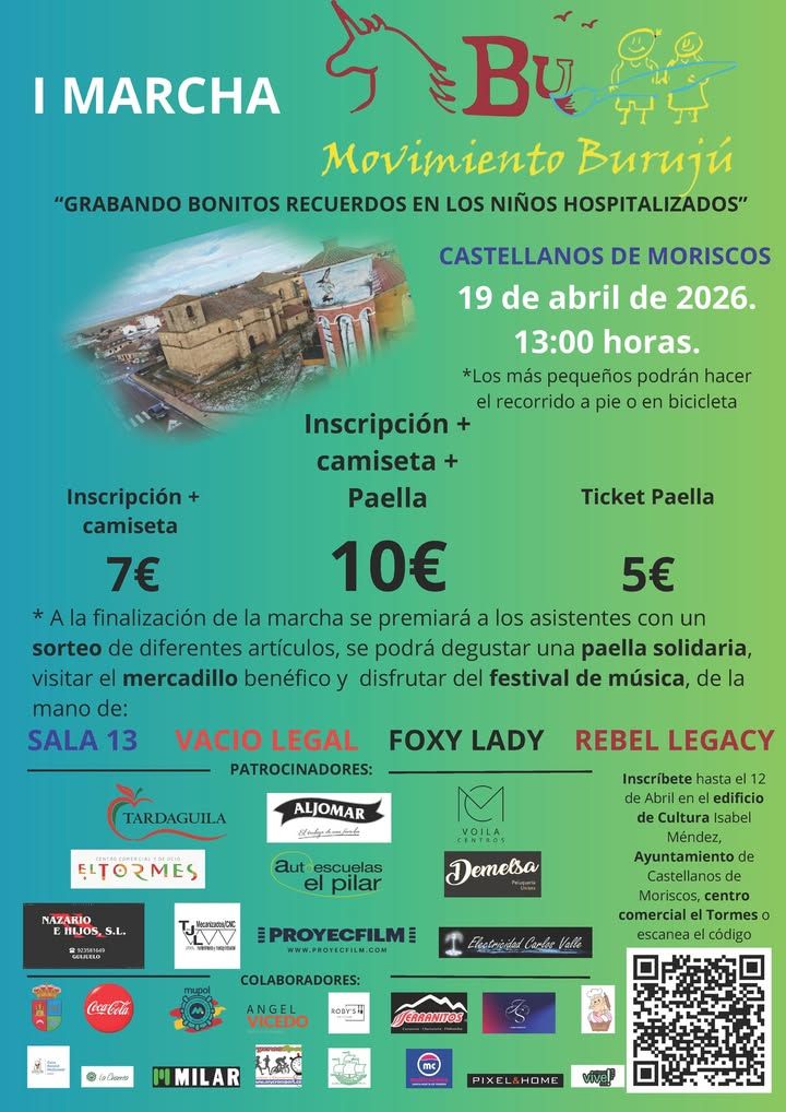 Cartel de la I Marcha Solidaria del Movimiento Burujú en El Tormes