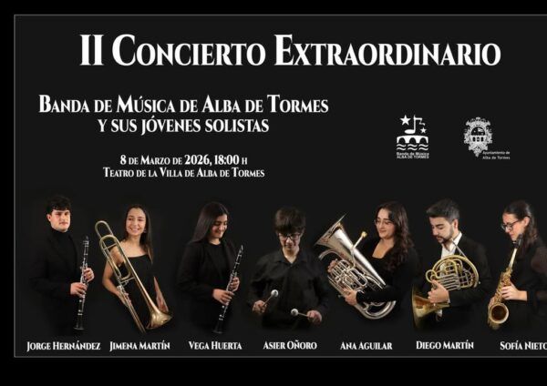 Concierto de la Banda de Música de Alba de Tormes con jóvenes solistas