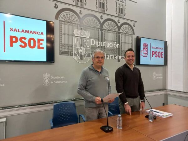 Rueda de prensa del PSOE en la Diputación de Salamanca