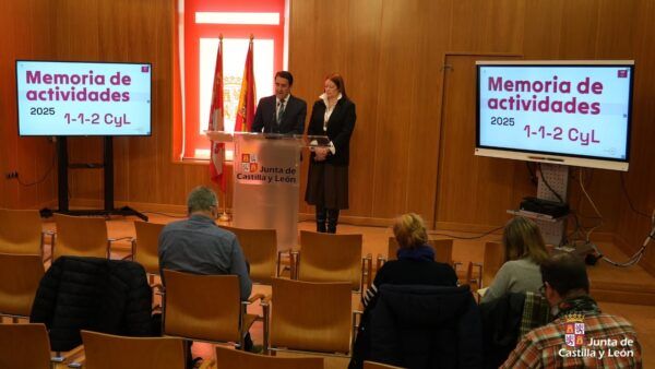 Presentación del informe de actividades del servicio 1-1-2 en Castilla y León