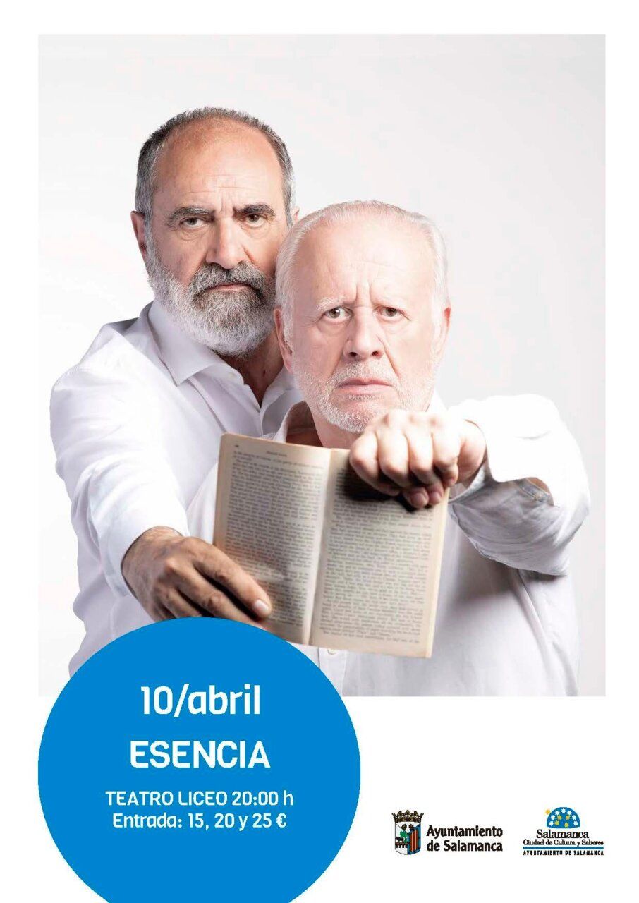 Cartel de la obra de teatro Esencia en Salamanca