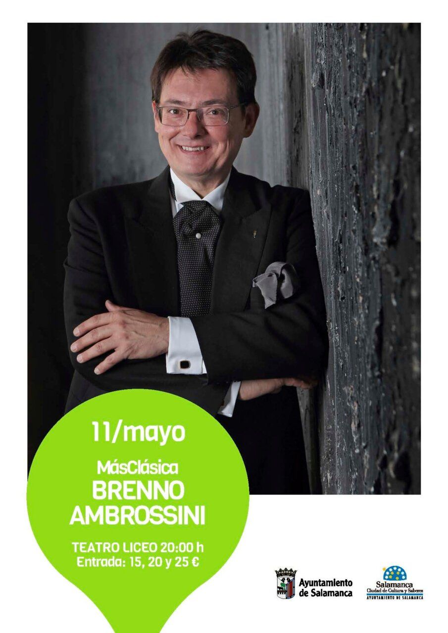 Retrato de Brenno Ambrossini en el Teatro Liceo de Salamanca