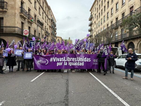 Manifestación del PSOE en Salamanca por la igualdad de género
