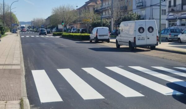 Repintado de señalización horizontal en calles de Ciudad Rodrigo