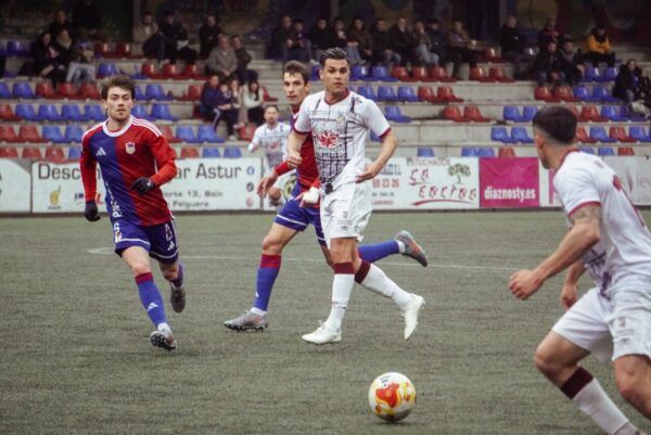 Jugadores de Salamanca UDS en un partido contra Langreo