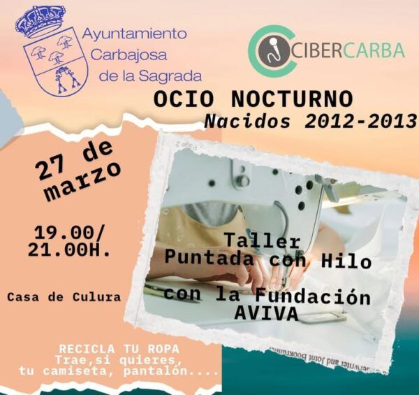 Taller de reciclaje de ropa en Carbajosa de la Sagrada