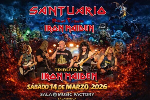 Concierto de la banda Santuario en tributo a Iron Maiden