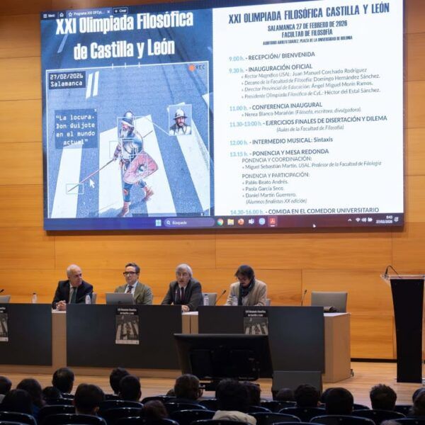 Panel de discusión en la XXI Olimpiada Filosófica de Castilla y León