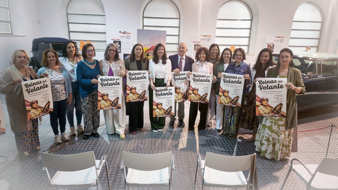Presentación del rally femenino Reinas del Volante en Salamanca