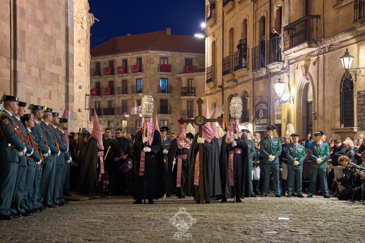 Procesión de la Hermandad de Nuestro Padre Jesús Flagelado en Salamanca