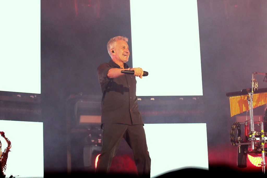 Sergio Dalma actuando en su gira Ritorno a Via Dalma en Salamanca