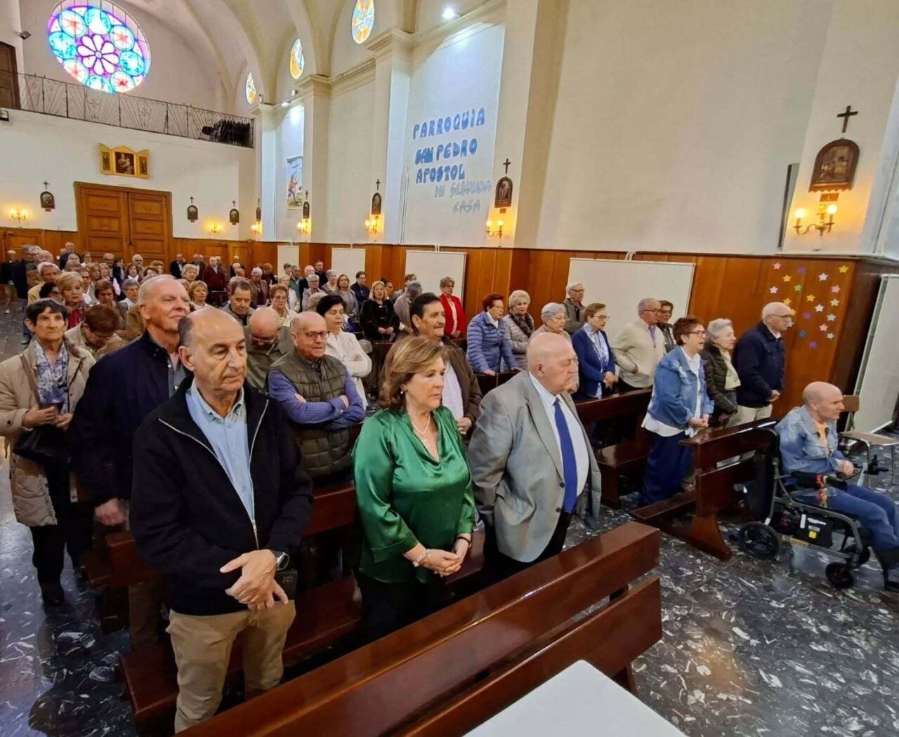Asistentes en la fiesta de la Asociación de Mayores de Tejares