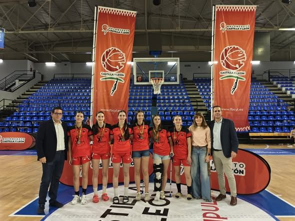 Equipo de baloncesto femenino en el Fanatic Mini en Castilla y León
