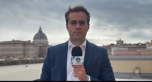 Daniel del Castillo en Roma, periodista de información religiosa