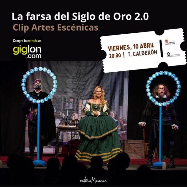 Actores en escena de la comedia del Siglo de Oro en el Teatro Calderón