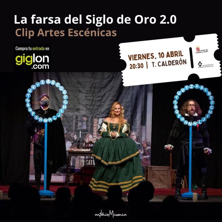 Actores en escena de la comedia del Siglo de Oro en el Teatro Calderón