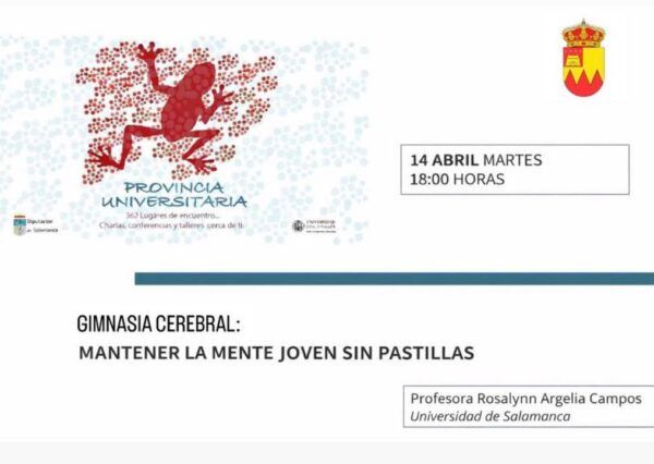 Cartel del evento sobre gimnasia cerebral y memoria