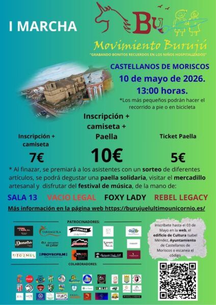 Cartel de la I Marcha Solidaria en Castellanos de Moriscos