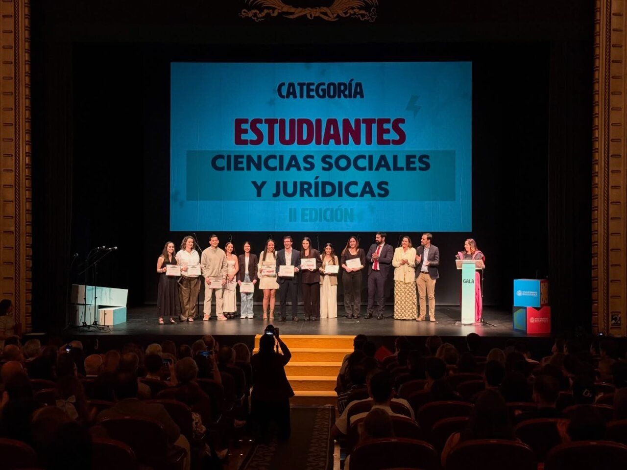 Ceremonia de premiación de estudiantes en Salamanca