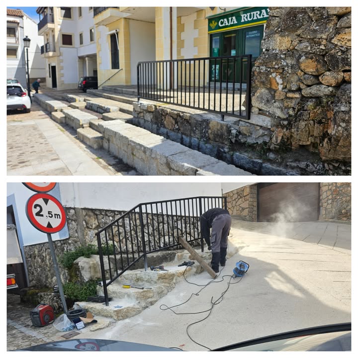 Instalación de barandillas y pasamanos en Candelario para seguridad urbana