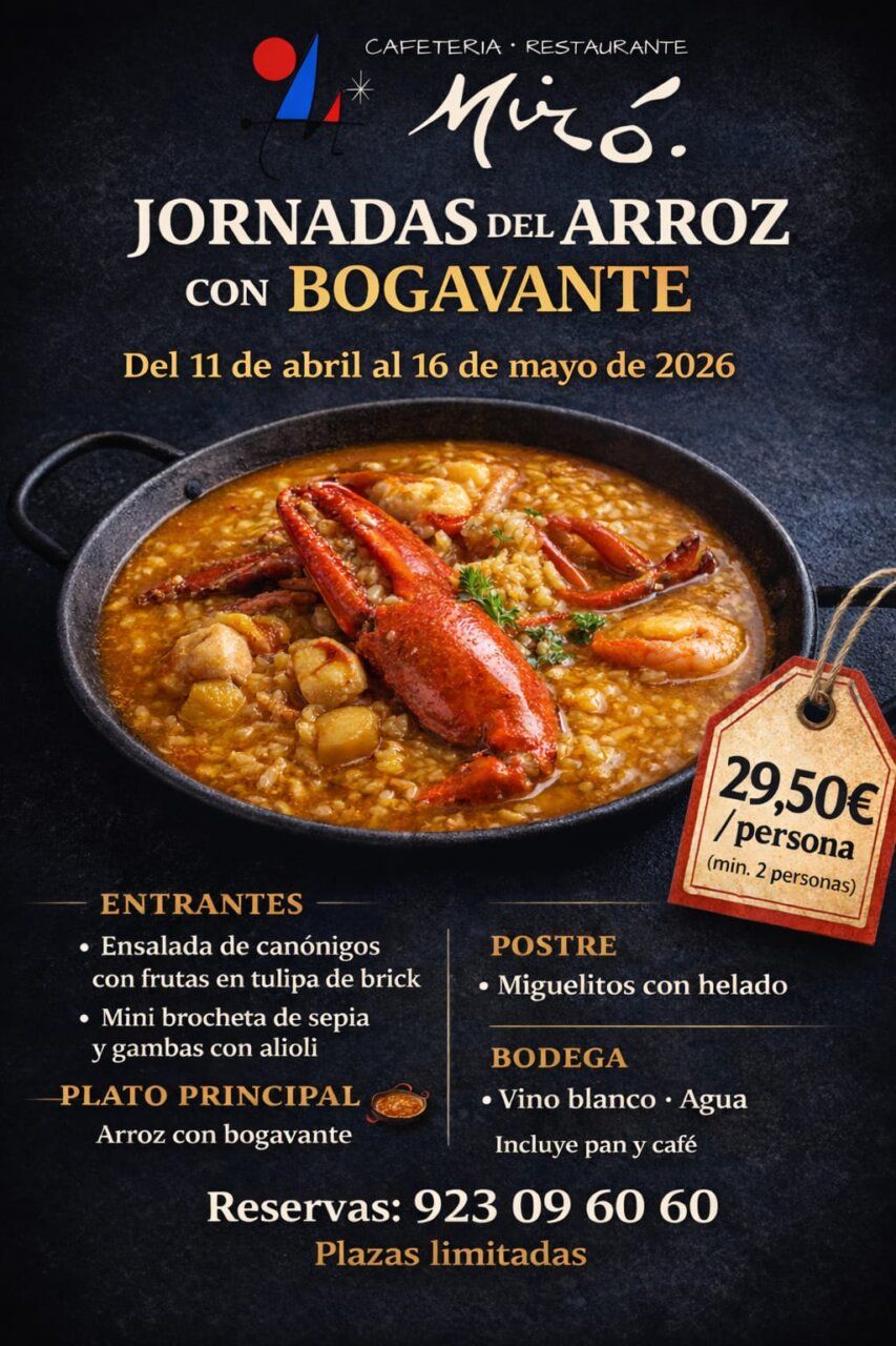 Plato de arroz con bogavante del restaurante Miró