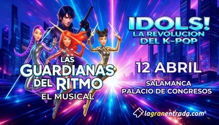 Cartel del musical Las Guardianas del Ritmo en Salamanca