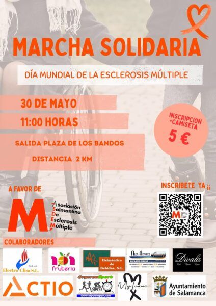 Cartel de la Marcha Solidaria por la Esclerosis Múltiple en Salamanca