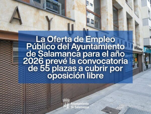 Imagen del Ayuntamiento de Salamanca con información sobre empleo público