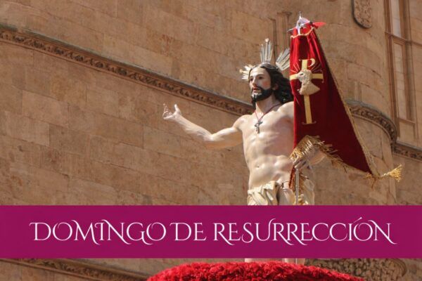 Imagen de la Procesión del Encuentro en Salamanca durante el Domingo de Resurrección
