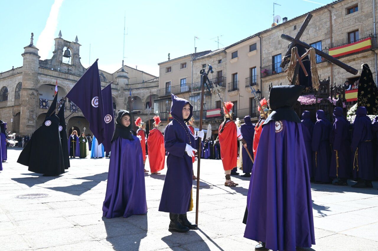 Participantes en la Procesión del Santo Encuentro en Ciudad Rodrigo