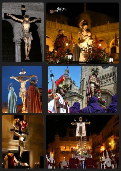 Imágenes de procesiones religiosas en Jueves Santo en Ciudad Rodrigo